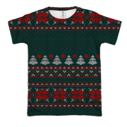 3D футболка Новорічний светр