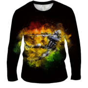 Мужской 3D лонгслив CS2, CT x Dragon Lore