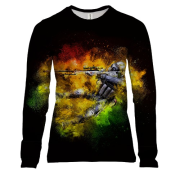 Женский 3D лонгслив CS2, CT x Dragon Lore