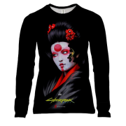 Женский 3D лонгслив CyberGeisha 2077