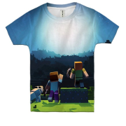 Детская 3D футболка Minecraft Anniversary