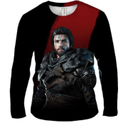 Мужской 3D лонгслив Crimson Desert