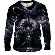 Мужской 3D лонгслив EVE (Stellar Blade) Dark