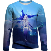 Детский 3D лонгслив Skirk blue, Genshin Impact