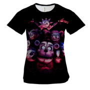 Женская 3D футболка Five Nights at Freddy