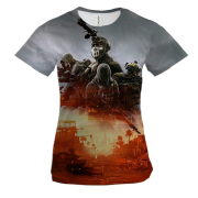 Жіноча 3D футболка Battlefield REDSEC