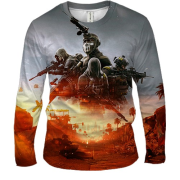Чоловічий 3D лонгслів Battlefield REDSEC