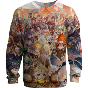 3D свитшот Genshin Impact Characters