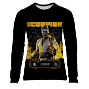Жіночий 3D лонгслів Scorpion (Mortal-Kombat)