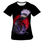 Жіноча 3D футболка Kakashi Hatake, sharingan