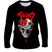 Чоловічий 3D лонгслів Skull Knight Berserk