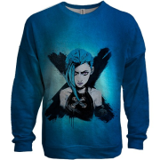 3D світшот Jinx, blue aesthetic