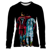 Жіночий 3D лонгслів Cristiano Ronaldo x Lionel Messi