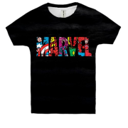 Дитяча 3D футболка MARVEL comix logo