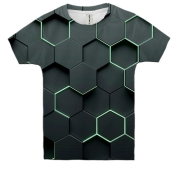 Дитяча 3D футболка Honeycomb Hexagons