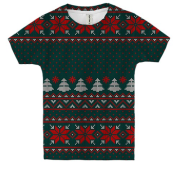 Дитяча 3D футболка Новорічний светр