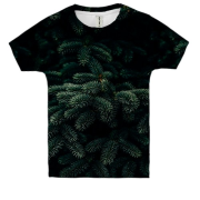Дитяча 3D футболка з ялиновими гілками