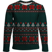 Дитячий 3D лонгслів Новорічний светр