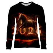 Жіночий 3D лонгслів Рік Коня, 2026