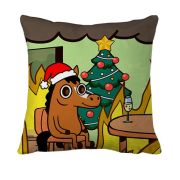 3D подушка Новорічна конячка - this is fine