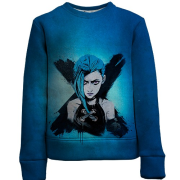 Дитячий 3D світшот Jinx, blue aesthetic