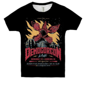 Детская 3D футболка Stranger Things Demogorgon