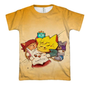 3D футболка Cat Quest heroes