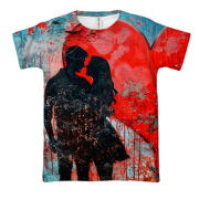 3D футболка Love couple, Romantic
