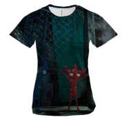 Жіноча 3D футболка Unravel Two - Blue and Red