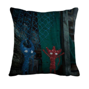 3D подушка Unravel Two - Blue and Red