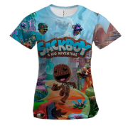 Женская 3D футболка Sackboy: A Big Adventure, logo