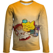 Детский 3D лонгслив Cat Quest heroes