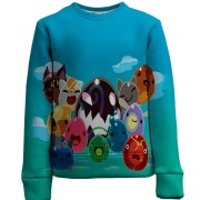 Детский 3D свитшот Slime Rancher - slime