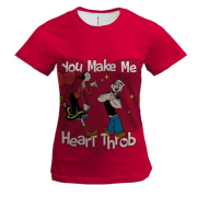 Жіноча 3D футболка Olive Oyl - Popeye, Love hearts