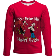 Дитячий 3D лонгслів Olive Oyl - Popeye, Love hearts