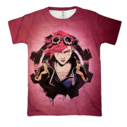 3D футболка Vi - LoL (Arcane)