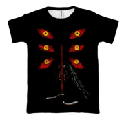 3D футболка Kokushibo eyes - Demon Slayer
