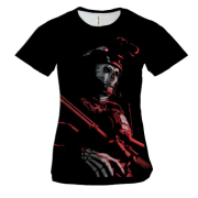 Женская 3D футболка Ghost - Call of Duty