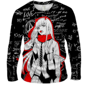 Чоловічий 3D лонгслів 02 - Милий у Франксі