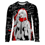 Жіночий 3D лонгслів 02 - Милий у Франксі