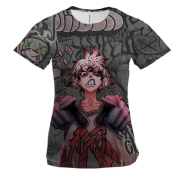 Жіноча 3D футболка Gachiakuta graffiti