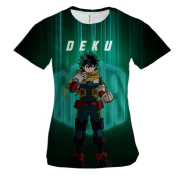 Женская 3D футболка Deku - MHA