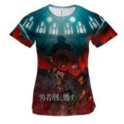 Жіноча 3D футболка Засуджений бути героєм