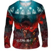 Чоловічий 3D лонгслів Засуджений бути героєм