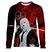 Женский 3D лонгслив Power x Dragon, red