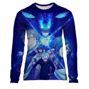 Жіночий 3D лонгслів Blue Exorcist