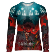 Жіночий 3D лонгслів Засуджений бути героєм