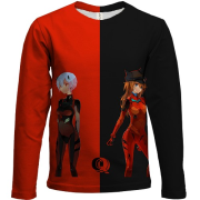 Дитячий 3D лонгслів Рей та Аска - Євангеліон