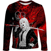 Детский 3D лонгслив Power x Dragon, red