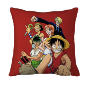 3D подушка One Piece team, red